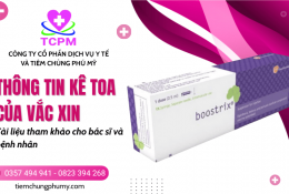 Thông tin kê toa của vắc xin - Tài liệu tham khảo cho bác sĩ và người bệnh