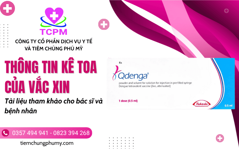 Thông tin kê toa của vắc xin