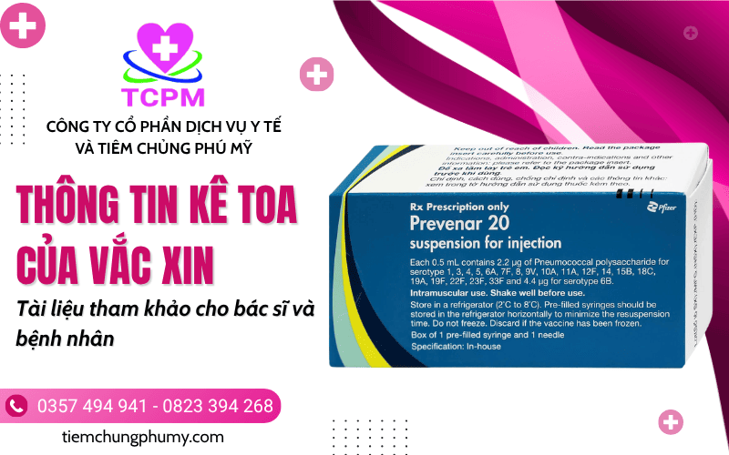 Thông tin kê toa của vắc xin