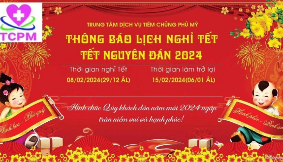 TCPM Thông Báo Lịch Nghỉ Tết Nguyên Đán 2024